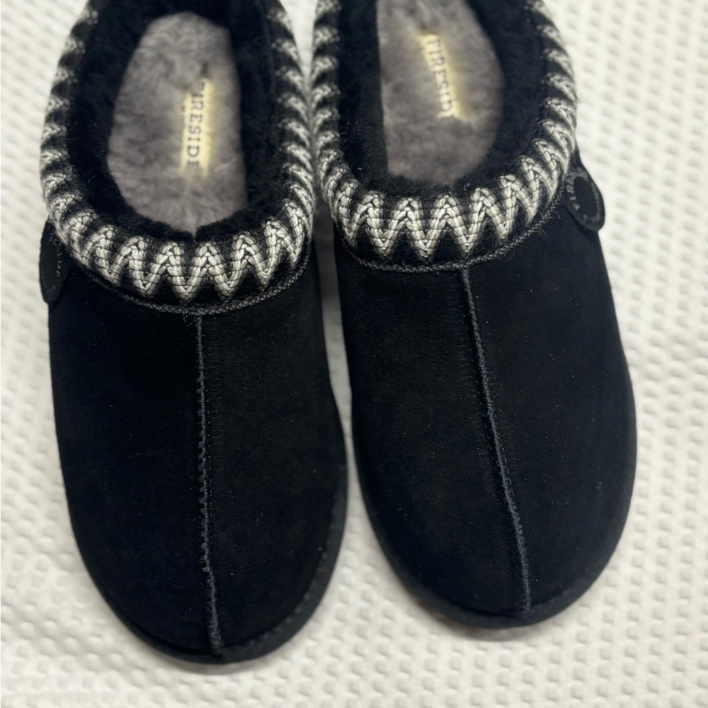 Fireside Dearform Grafton Genuine Shearling Clog Slipper W8 New
